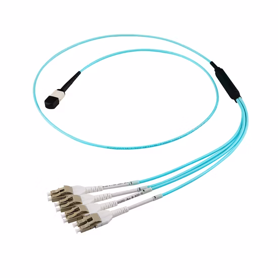 Ventes d'usine 8f 12f 24f LC/Sc/St/FC MPO/MTP connecteur câble de liaison cordon de raccordement à fibre optique/cordon de brassage